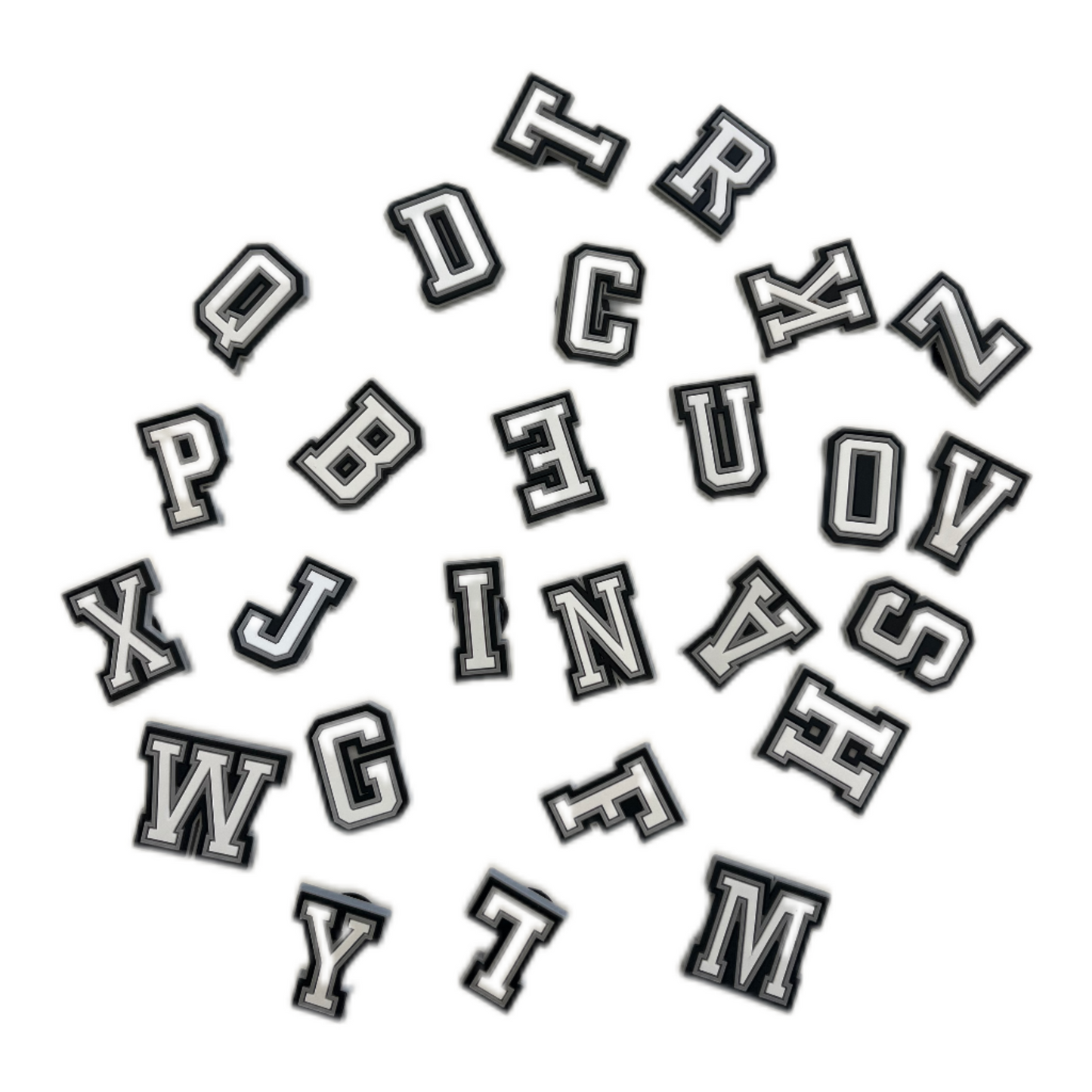 Lettres multiples grises