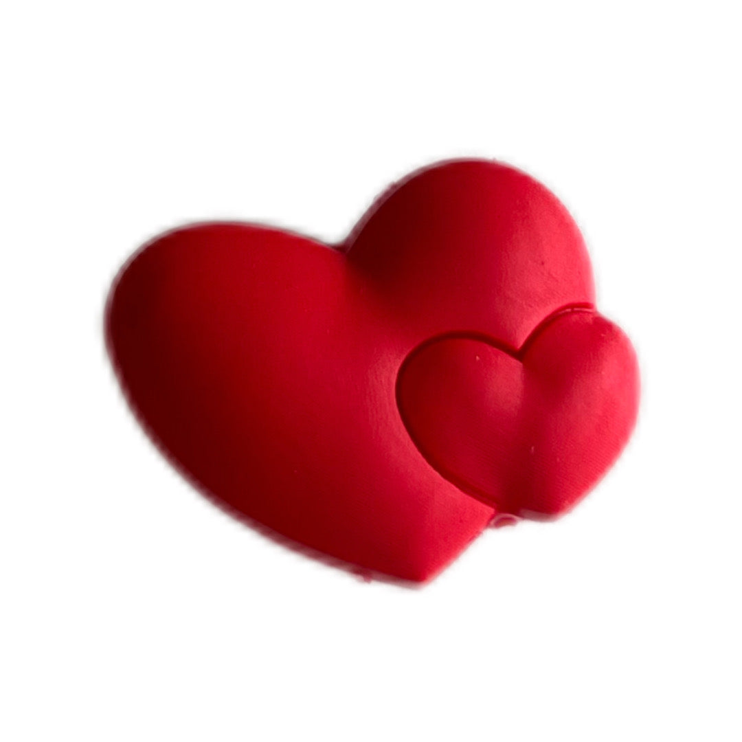 Double coeur rouge