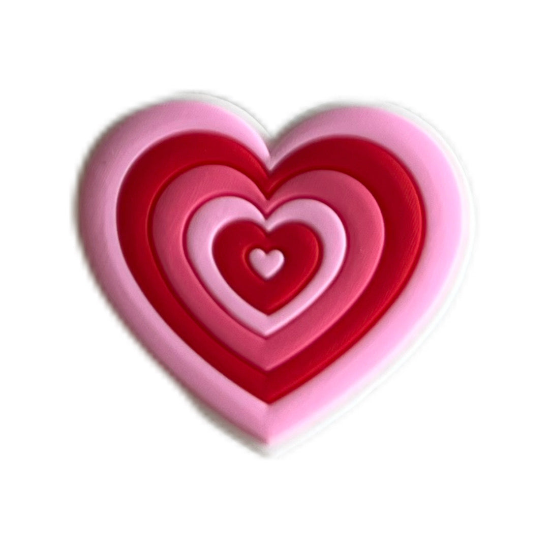 Coeur rose/rouge