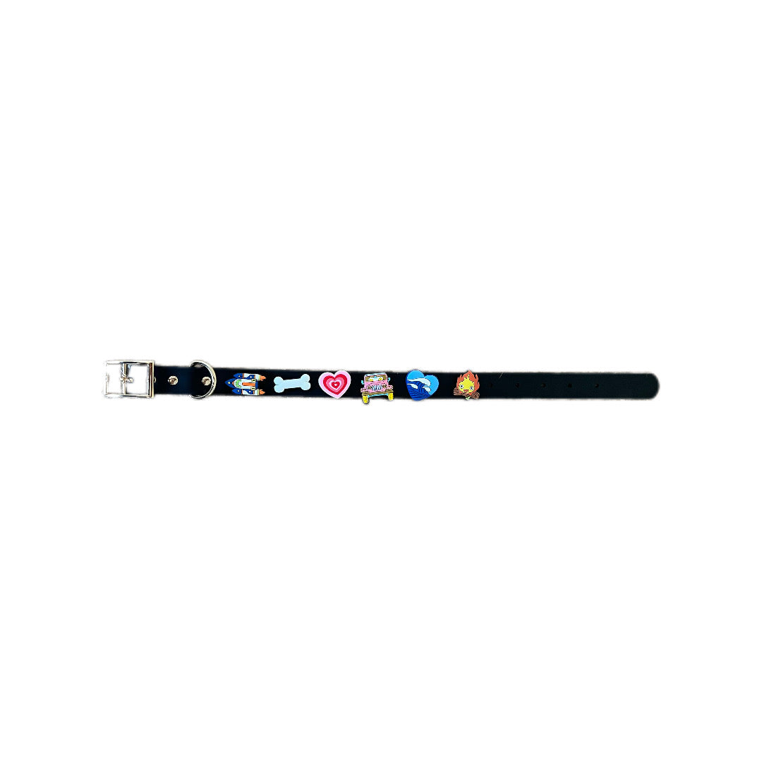Collier moyen noir et doré