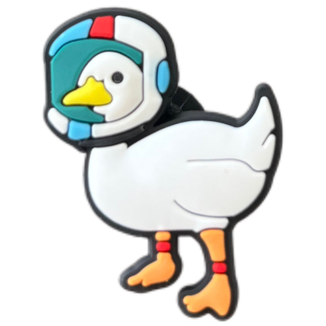 Canard avec casque