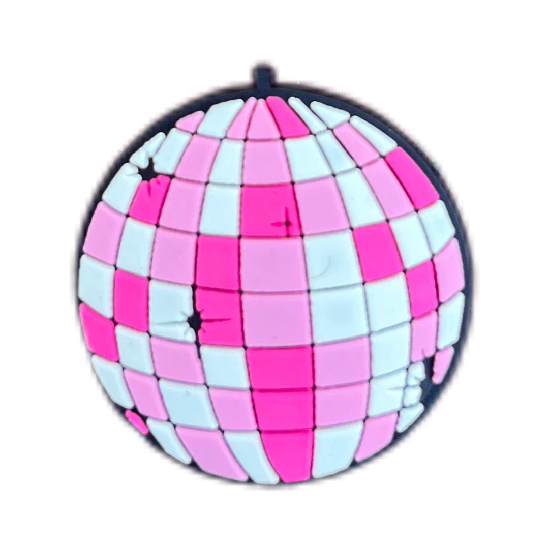 Boule disco rose